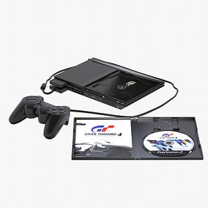 Sony PlayStation 2 Slim 3D model