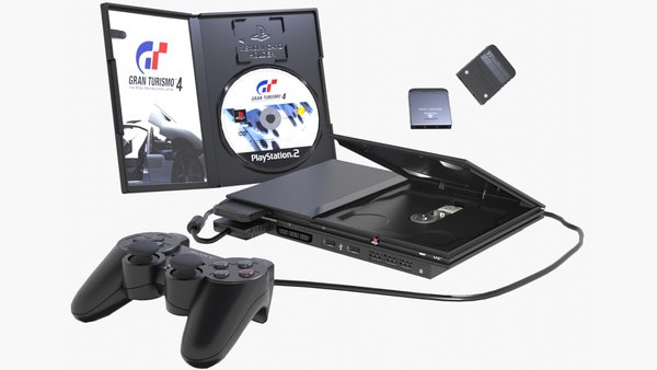 modelo 3d Sony PlayStation 2 Slim - TurboSquid 2068127