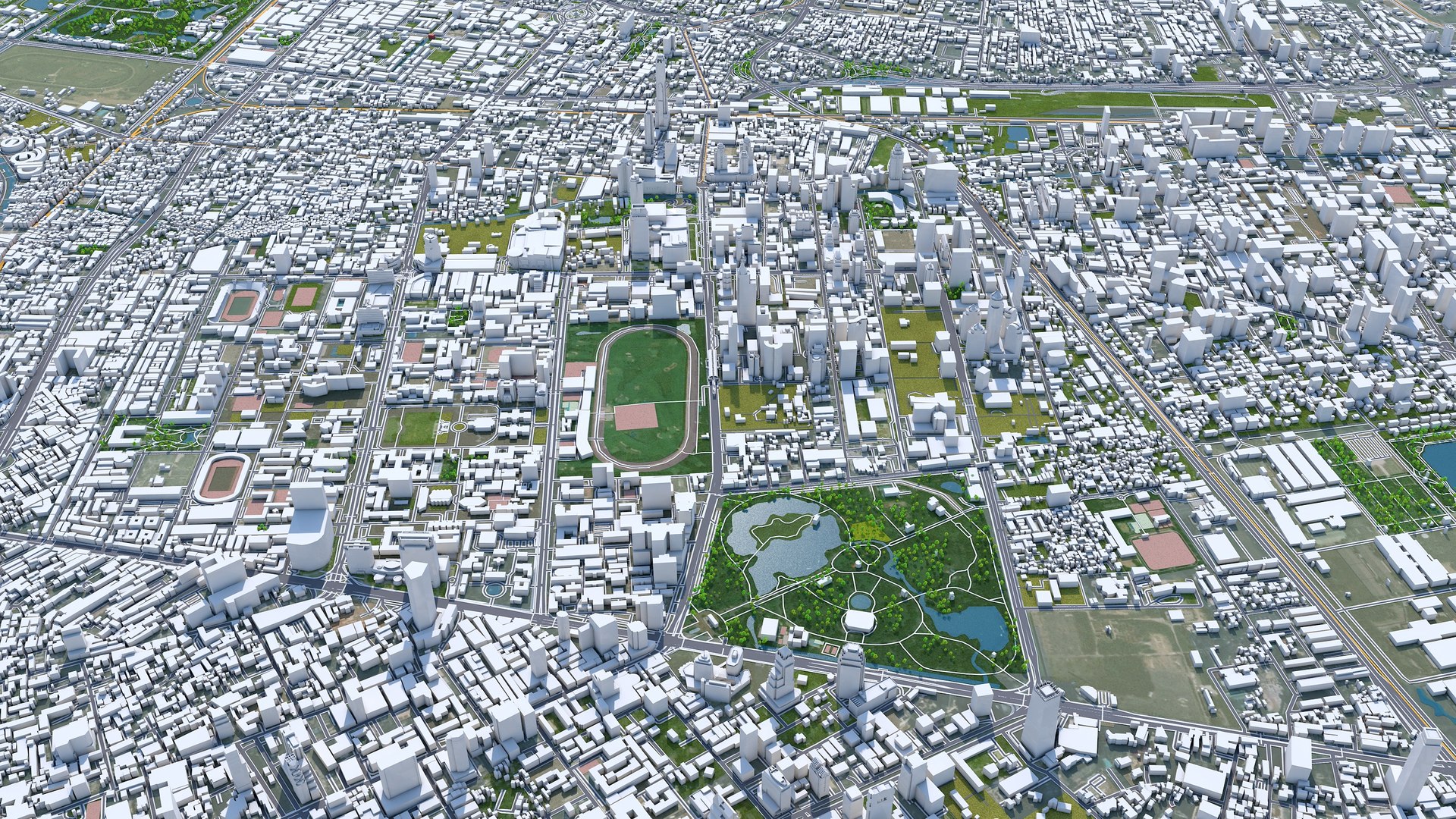 City area building model - TurboSquid 1546900