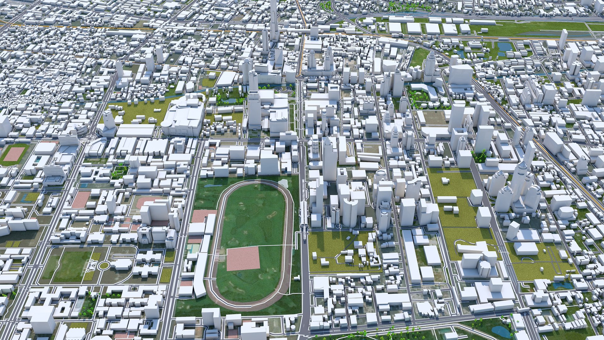 City area building model - TurboSquid 1546900