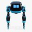Cute Space Robot Rigged H-72 Blue