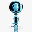 Cute Space Robot Rigged H-72 Blue