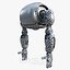 Cute Space Robot Rigged H-72 Blue