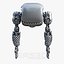 Cute Space Robot Rigged H-72 Blue