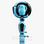 Cute Space Robot Rigged H-72 Blue