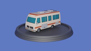 Low poly Camper-Van