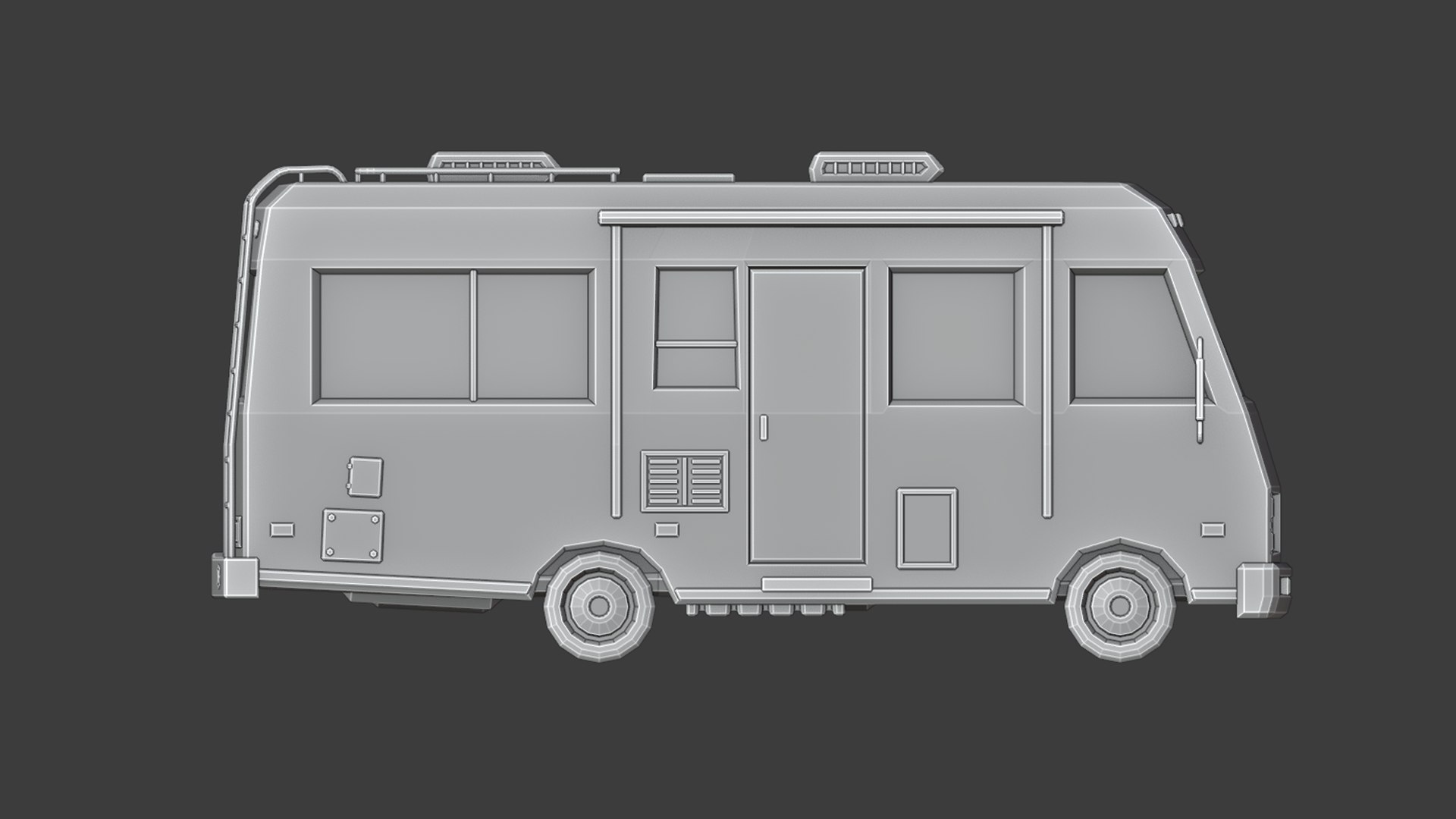Low poly Camper-Van 3D model - TurboSquid 1740920
