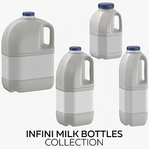 3D infini milk bottles model