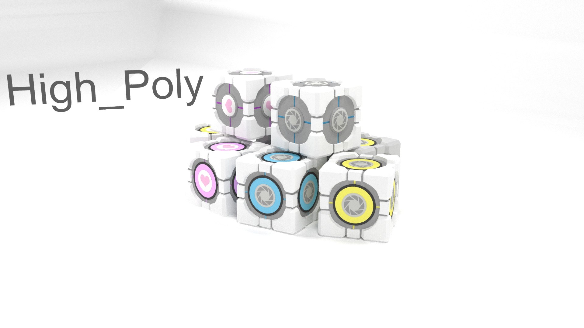 3D Portal Cubes https://p.turbosquid.com/ts-thumb/tg/F1wGCK/rF/companioncube10high_poly/jpg/1676719710/1920x1080/fit_q87/b0466d0d7957ad5732b7f8690bda22a17bb4625a/companioncube10high_poly.jpg