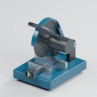 Metal Cutting Abrasive Chop Saw with Pivot Guard and Screw Vise