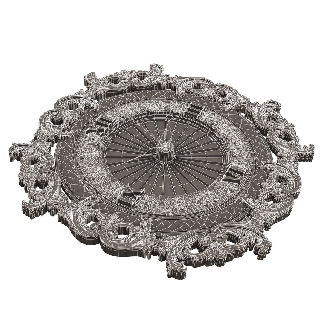 Classic Wall Clock 019 Chrome 3D Model - TurboSquid 2138091