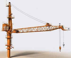 3d crane construction oil rigs