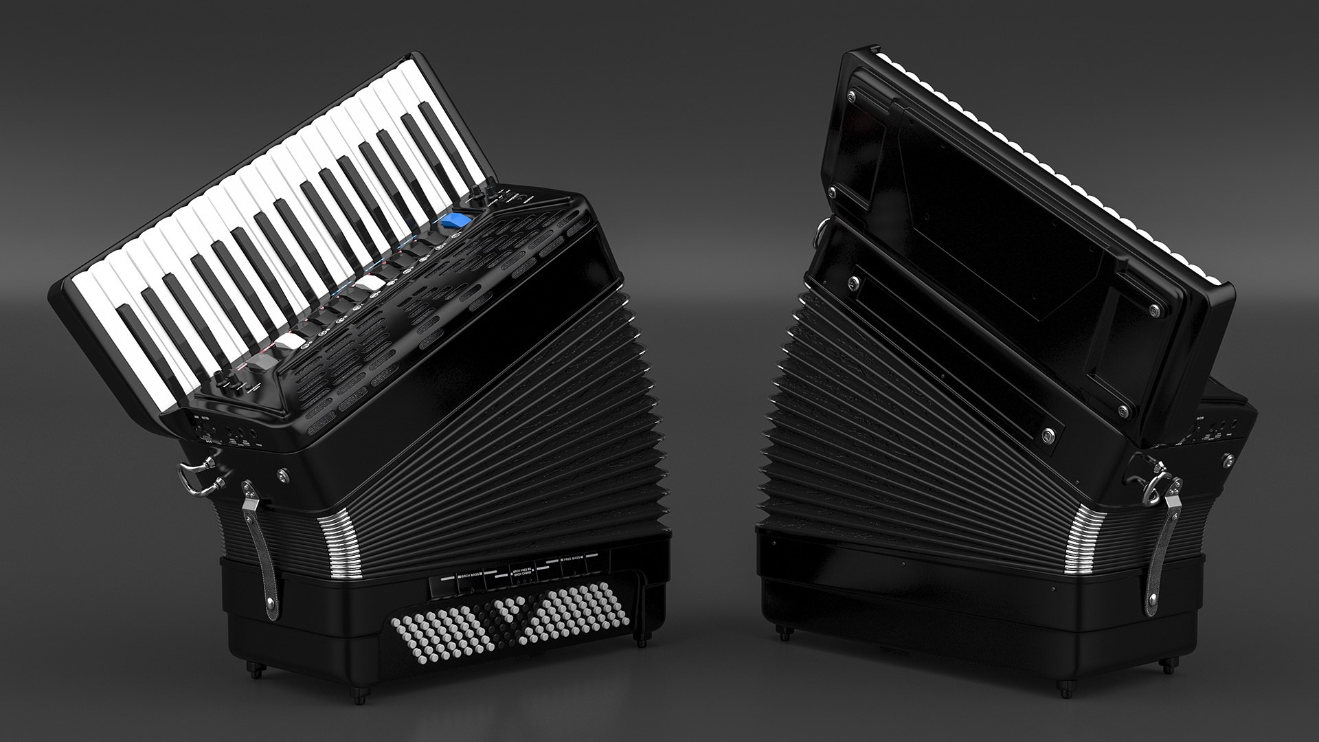 3D Accordion Electronic Musical Instrument TurboSquid 2062979