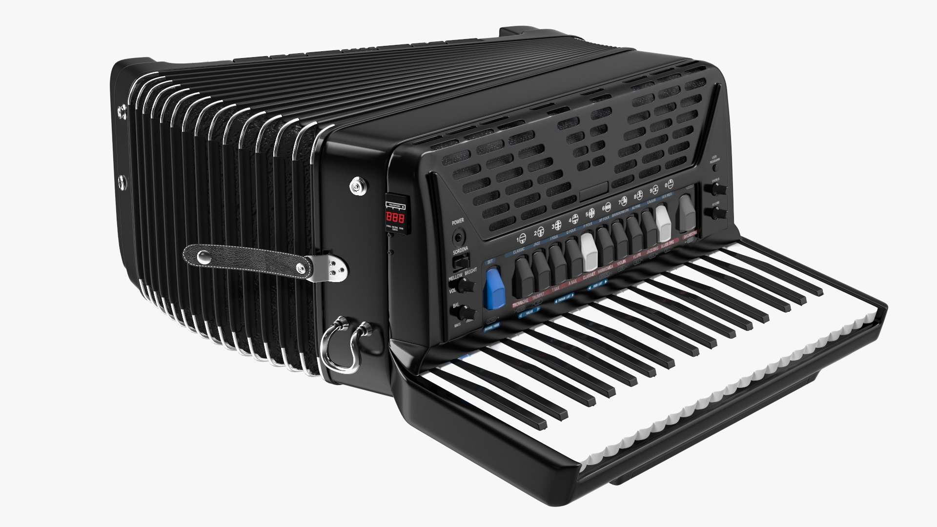 3D Accordion Electronic Musical Instrument TurboSquid 2062979