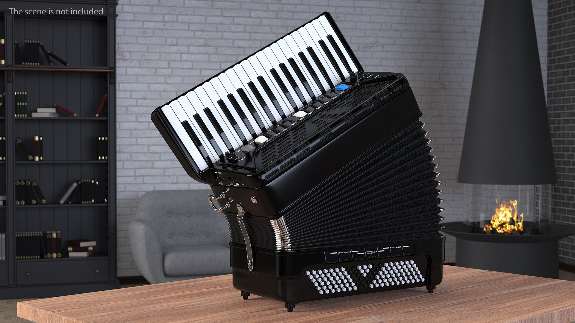 3D Accordion Electronic Musical Instrument TurboSquid 2062979