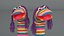 Character Hand Puppet Striped Girl Surprised Pose