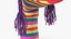 Character Hand Puppet Striped Girl Surprised Pose