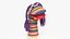 Character Hand Puppet Striped Girl Surprised Pose