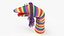 Character Hand Puppet Striped Girl Surprised Pose