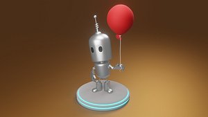 Robot Low-poly 3D model