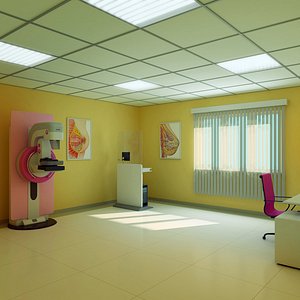 3d model mammography room