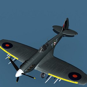 Supermarine Spitfire Mk5C V06 RAF 3D model