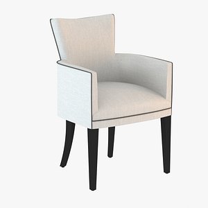 chair paris carver 3d model