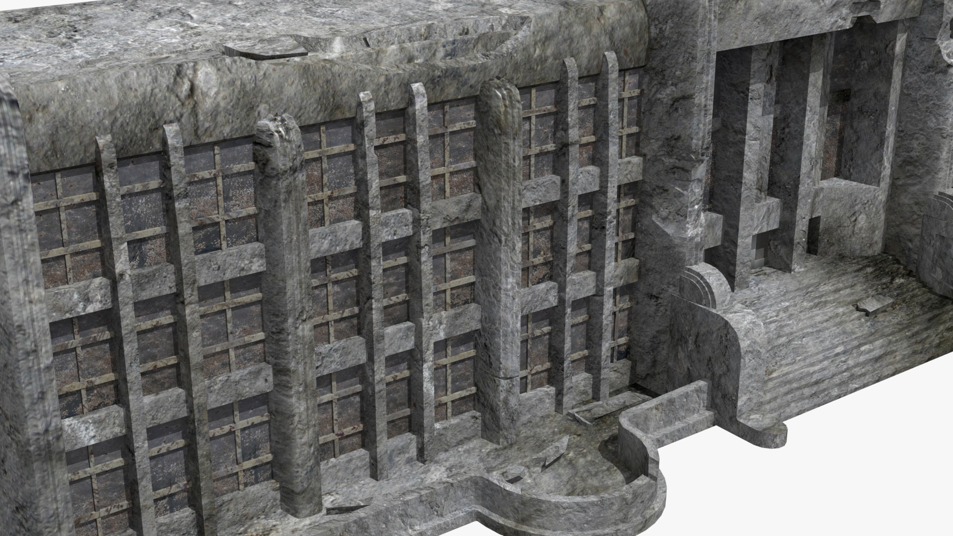 Destroyed Building 3d Model