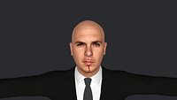 pitbull Singer  Hyper Realistic Full Body Fully Rigged 3D Character