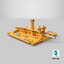 3D Generic Subsea Hub PLET model