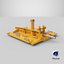 3D Generic Subsea Hub PLET model