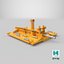 3D Generic Subsea Hub PLET model