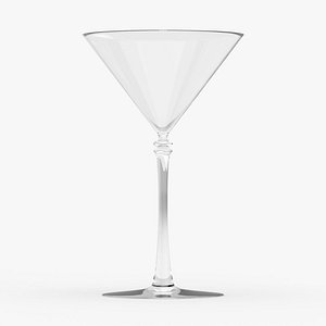 3D Detailed Cocktail Glass model