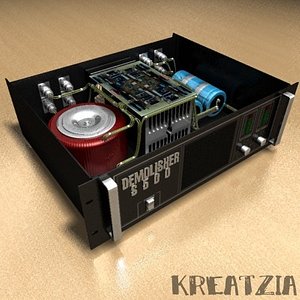 3d power amplifier project model