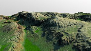 terrain 3D model