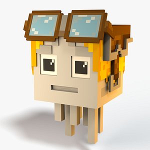 3D Minecraft Baby Ghast