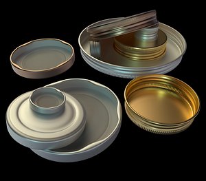 3D model Bottle Caps Collection