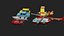 VehicleSetEnsemble de véhicules Lowpoly