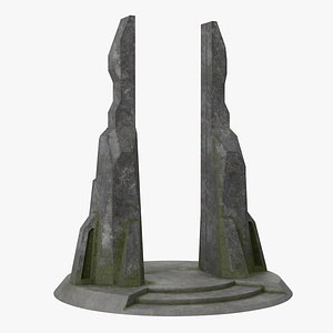 3D Dormant Portal Gate model