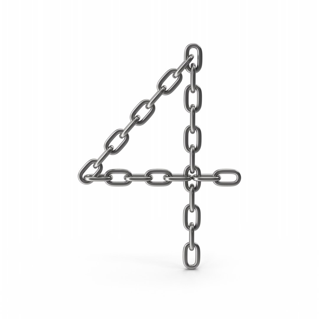 Chain Number Four 3D Model TurboSquid 2024752
