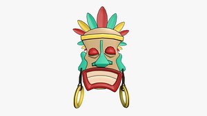 3D Tribal Mask J11 Cartoon - Costume Character Design model