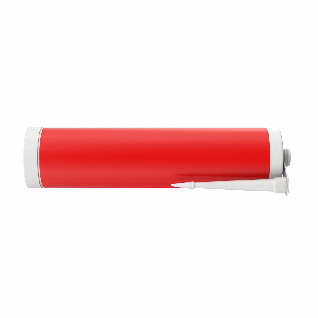 3D Red Silicone Sealant Tube - TurboSquid 2006674