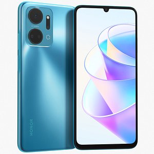 Honor X7a Blue 3D model