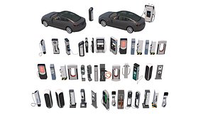 3D model Charging station - Charging pile -EV- Car charger