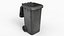 Wheeled Garbage Bin Grey Dirty