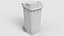 Wheeled Garbage Bin Grey Dirty