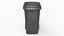Wheeled Garbage Bin Grey Dirty