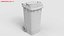 Wheeled Garbage Bin Grey Dirty