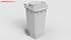 Wheeled Garbage Bin Grey Dirty