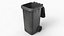 Wheeled Garbage Bin Grey Dirty